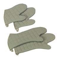 Schutzhandschuhe hitzebeständig - 25 cm Beige